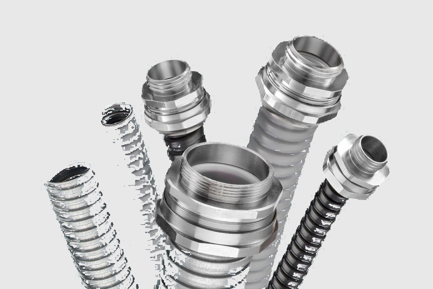 Flexible conduits and fittings